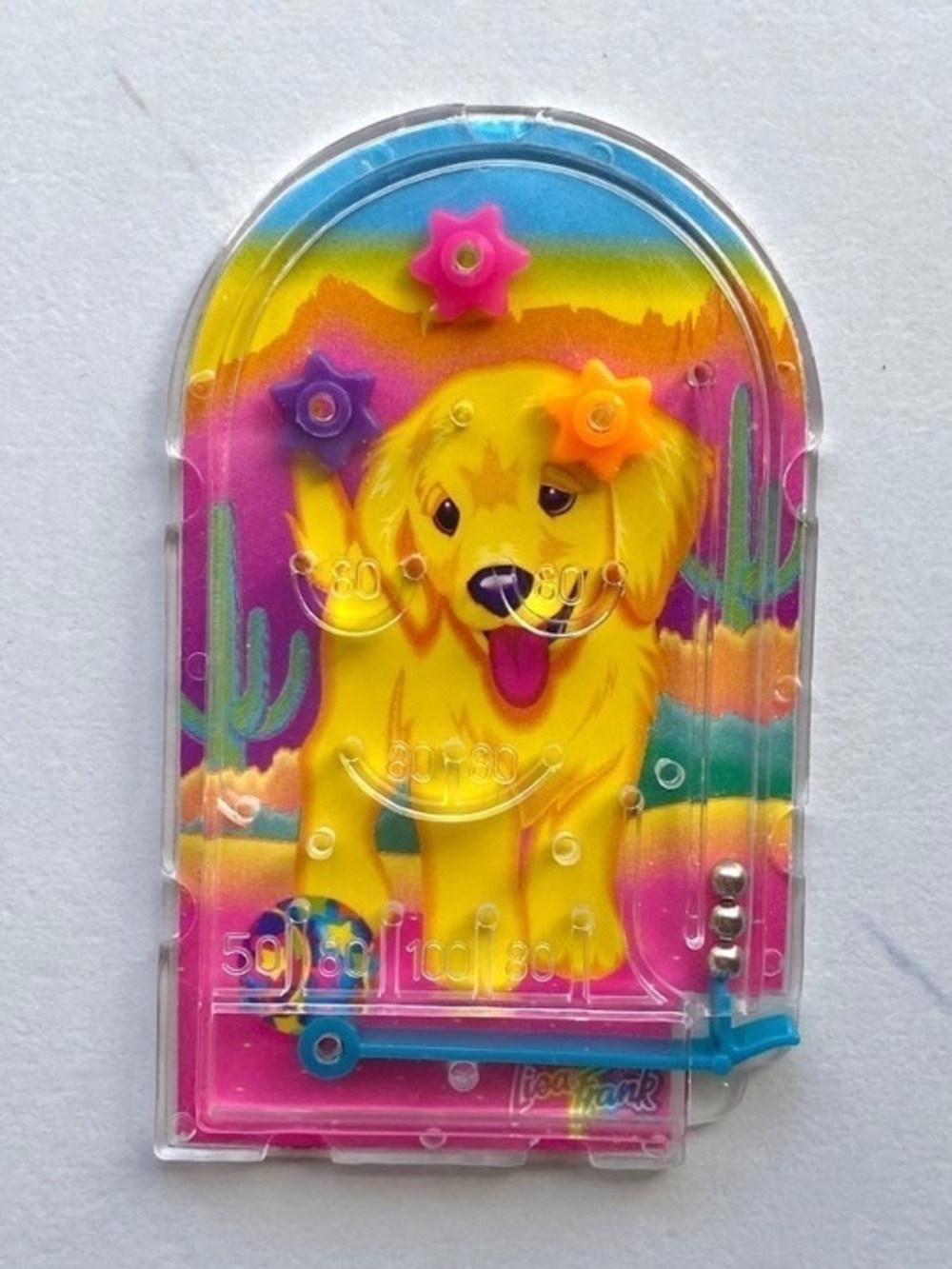 VTG Lisa Frank Casey mini pinball game